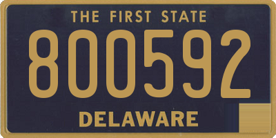 DE license plate 800592