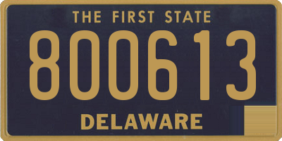 DE license plate 800613