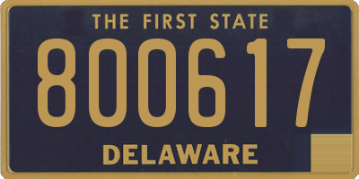 DE license plate 800617