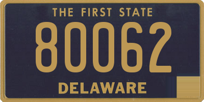 DE license plate 80062