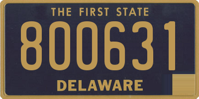 DE license plate 800631