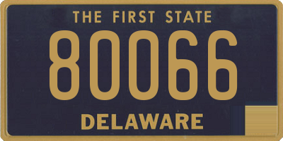 DE license plate 80066