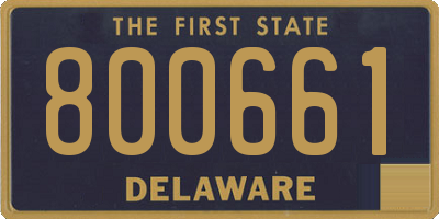 DE license plate 800661