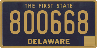 DE license plate 800668