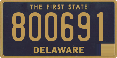 DE license plate 800691