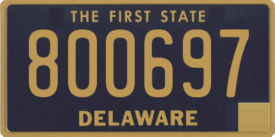 DE license plate 800697