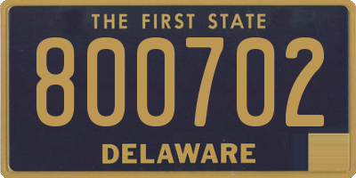 DE license plate 800702