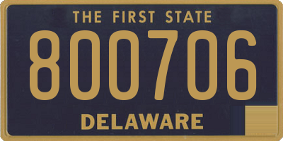 DE license plate 800706