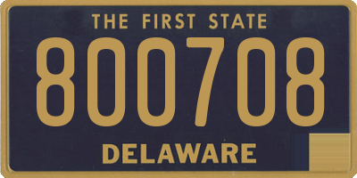 DE license plate 800708