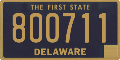 DE license plate 800711