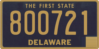 DE license plate 800721