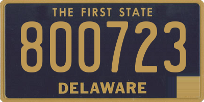 DE license plate 800723