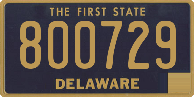 DE license plate 800729