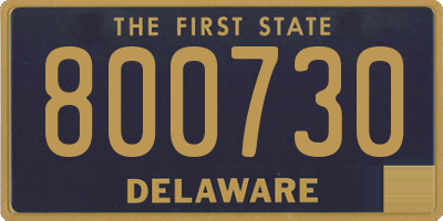 DE license plate 800730