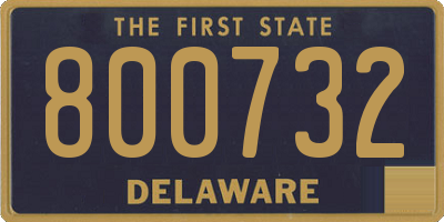DE license plate 800732