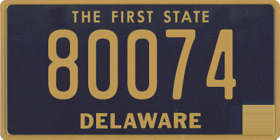 DE license plate 80074