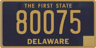 DE license plate 80075