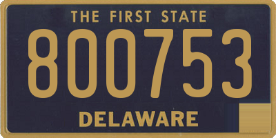 DE license plate 800753
