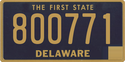 DE license plate 800771