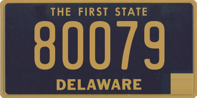 DE license plate 80079