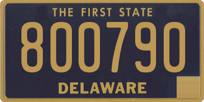DE license plate 800790