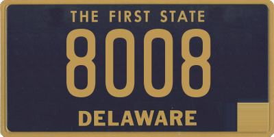 DE license plate 8008