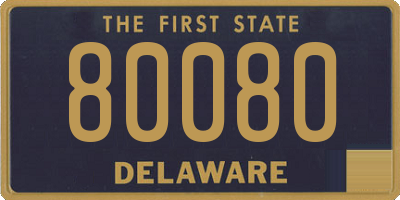 DE license plate 80080