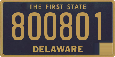 DE license plate 800801