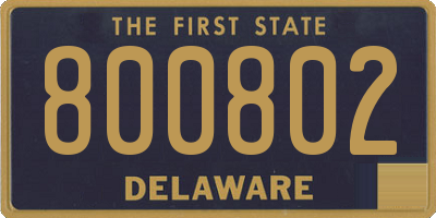 DE license plate 800802
