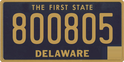 DE license plate 800805