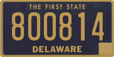 DE license plate 800814