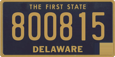 DE license plate 800815
