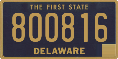 DE license plate 800816