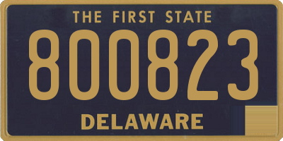 DE license plate 800823