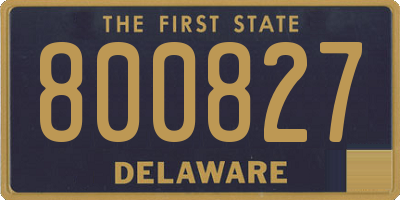 DE license plate 800827