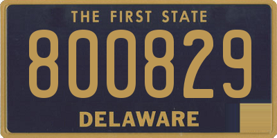 DE license plate 800829