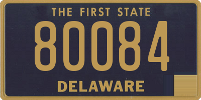 DE license plate 80084