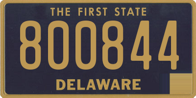 DE license plate 800844