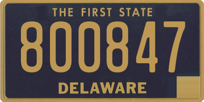 DE license plate 800847