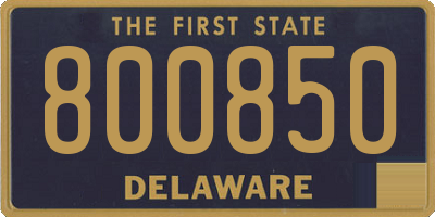DE license plate 800850