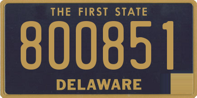 DE license plate 800851