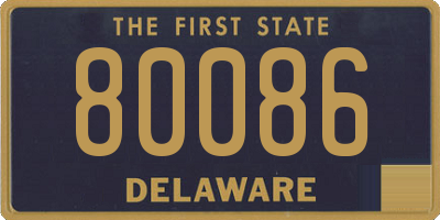 DE license plate 80086