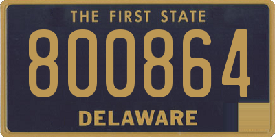 DE license plate 800864