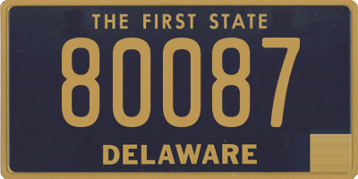 DE license plate 80087