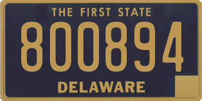 DE license plate 800894