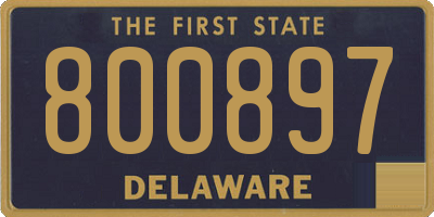 DE license plate 800897