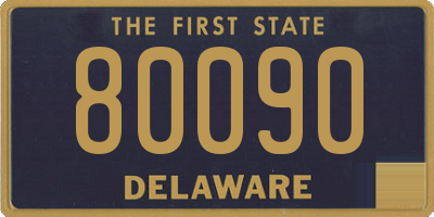 DE license plate 80090