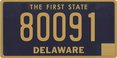 DE license plate 80091