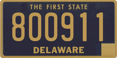 DE license plate 800911