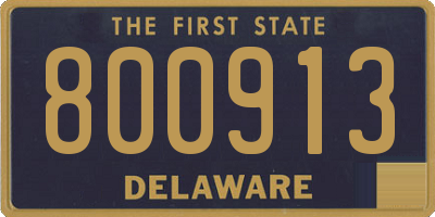 DE license plate 800913